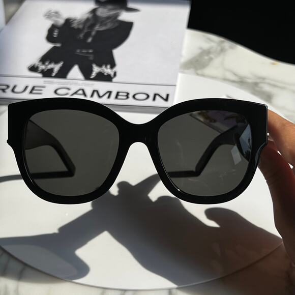 NEW Saint Laurent SLM95/F Black POLARIZED Sunglasses - Picture 6 of 11